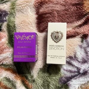 Versace pour femme dylan purple mini & Dolce & Gabbana devotion mini